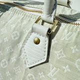 LOUIS VUITTON Beige Idylle Ivory Denim Mini Lin Canvas Monogram Speedy 30 cloth handbag Pre-Loved