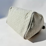 LOUIS VUITTON Beige Idylle Ivory Denim Mini Lin Canvas Monogram Speedy 30 cloth handbag Pre-Loved