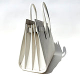 Saint Laurent light gray grained Leather Sac De Jour Dove