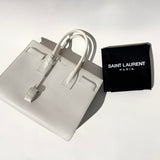 Saint Laurent light gray grained Leather Sac De Jour Dove