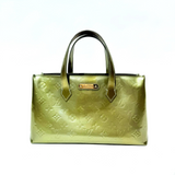 LOUIS VUITTON Monogram Vernis Wilshire PM Bag Gris Art Deco Pre-Loved