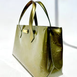 LOUIS VUITTON Monogram Vernis Wilshire PM Bag Gris Art Deco Pre-Loved