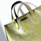 LOUIS VUITTON Monogram Vernis Wilshire PM Bag Gris Art Deco Pre-Loved