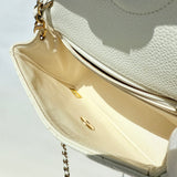 CHANEL Caviar Quilted Mini Square Flap White 2004