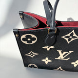 LOUIS VUITTON  Empreinte Monogram Giant Onthego MM Black Beige