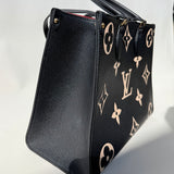 LOUIS VUITTON  Empreinte Monogram Giant Onthego MM Black Beige