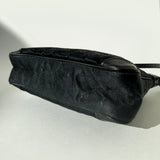 LOUIS VUITTON Vintage LV Monogram Little Boulogne Mini Shoulder Bag Black Satin