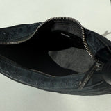 LOUIS VUITTON Vintage LV Monogram Little Boulogne Mini Shoulder Bag Black Satin