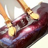 Louis Vuitton Amarante Monogram Vernis Rosewood Avenue Handle Bag Satchel Leather top