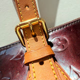 Louis Vuitton Amarante Monogram Vernis Rosewood Avenue Handle Bag Satchel Leather top