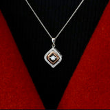 Rhythm of Love - 14KT Rose Gold and White Gold Diamond Necklace