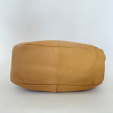 Prada Vitello Daino Zip Top Hobo Neutral Beige Pre-Loved