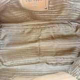 Prada Vitello Daino Zip Top Hobo Neutral Beige Pre-Loved