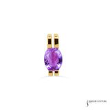 Allium - 14KT Yellow Gold Amethyst Charm