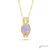 Allium - 14KT Yellow Gold Amethyst Charm