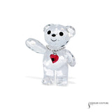 Swarovski Crystal Bear with Heart Charm