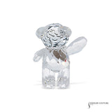 Swarovski Crystal Bear with Heart Charm