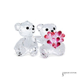 Swarvoski Bear In Love Figurine