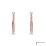 Astilbe - 18KT Rose Gold Hoop Earrings