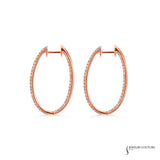 Astilbe - 18KT Rose Gold Hoop Earrings