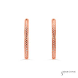 Astilbe - 18KT Rose Gold Hoop Earrings