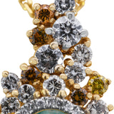 Gold Emerald Pendant with 2.56 CT Oval Emerald & 2.10 CTW Diamond Halo 14KT Yellow Gold