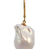 14K Yellow Gold Baroque Freshwater Pearl Drop Earrings – Unique Artisan Design