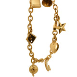 18K Yellow Gold Vintage Charm Bracelet – Estate Jewelry with Playful Motifs