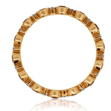 18K Yellow Gold Ruby and Diamond Eternity Band