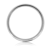 Hand-Carved Men’s Wedding Band 14K White Gold