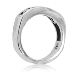 Men’s Diamond Wedding Band 14K White Gold  Channel Set Diamonds