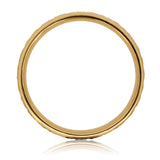 14K Two-Tone Gold Men’s Wedding Band | Hammered Matte Center