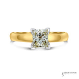 Lilium - 14KT Yellow Gold Princess Diamond Solitaire Ring