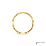 Mahonia - 14KT Yellow Gold 3MM Men's Wedding Band