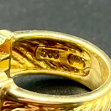 David Yurman Sculpted Cable Buckle Ring in 14K Yellow Gold | Pre-Owned
