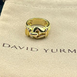 David Yurman Sculpted Cable Buckle Ring in 14K Yellow Gold | Pre-Owned