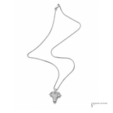 Icebox Goat Pendant 14k White Gold with 20" Chain Pre-Owned