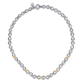 Infinity Bujukan 14K Gold Sterling Silver Chain Necklace