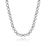 Infinity Bujukan 14K Gold Sterling Silver Chain Necklace
