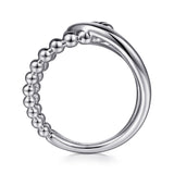 925 Sterling Silver Bujukan Interlocking Wide Band Ring