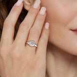 925 Sterling Silver Diamond Bujukan LOVE Medallion Ladies Ring Available In-Store