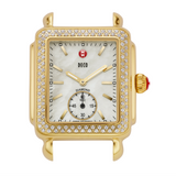 Ladies Michele Deco Diamond Yellow Stainless Steel Watch 0.49ct MW06V01B0025