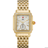 Ladies Michele Deco Diamond Yellow Stainless Steel Watch 0.49ct MW06V01B0025