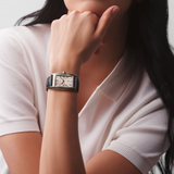 LONGINES DOLCEVITA - Automatic Blue Leather Strap watch Unisex , 27.70 x 43.80 mm, stainless steel, L5.757.4.71.9 L57574719