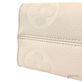 Louis Vuitton OnTheGo East West Monogram Empreinte Leather Shoulder Bag Cream | Authentic Pre-Owned LV Pre-Owned