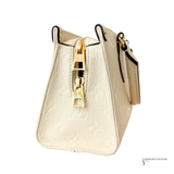 Louis Vuitton OnTheGo East West Monogram Empreinte Leather Shoulder Bag Cream | Authentic Pre-Owned LV Pre-Owned