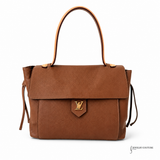Louis Vuitton Lockme PM Tote Bag Caramel Taurillon Pebbled Leather Pre-Owned