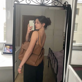 Louis Vuitton Lockme PM Tote Bag Caramel Taurillon Pebbled Leather Pre-Owned