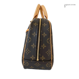 Louis Vuitton Trouville Monogram Handbag Canvas Brown Pre-owned