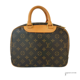 Louis Vuitton Trouville Monogram Handbag Canvas Brown Pre-owned